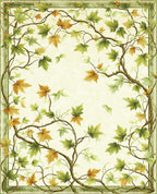 Vine and Leaf Autumn Woodland Design Rug
