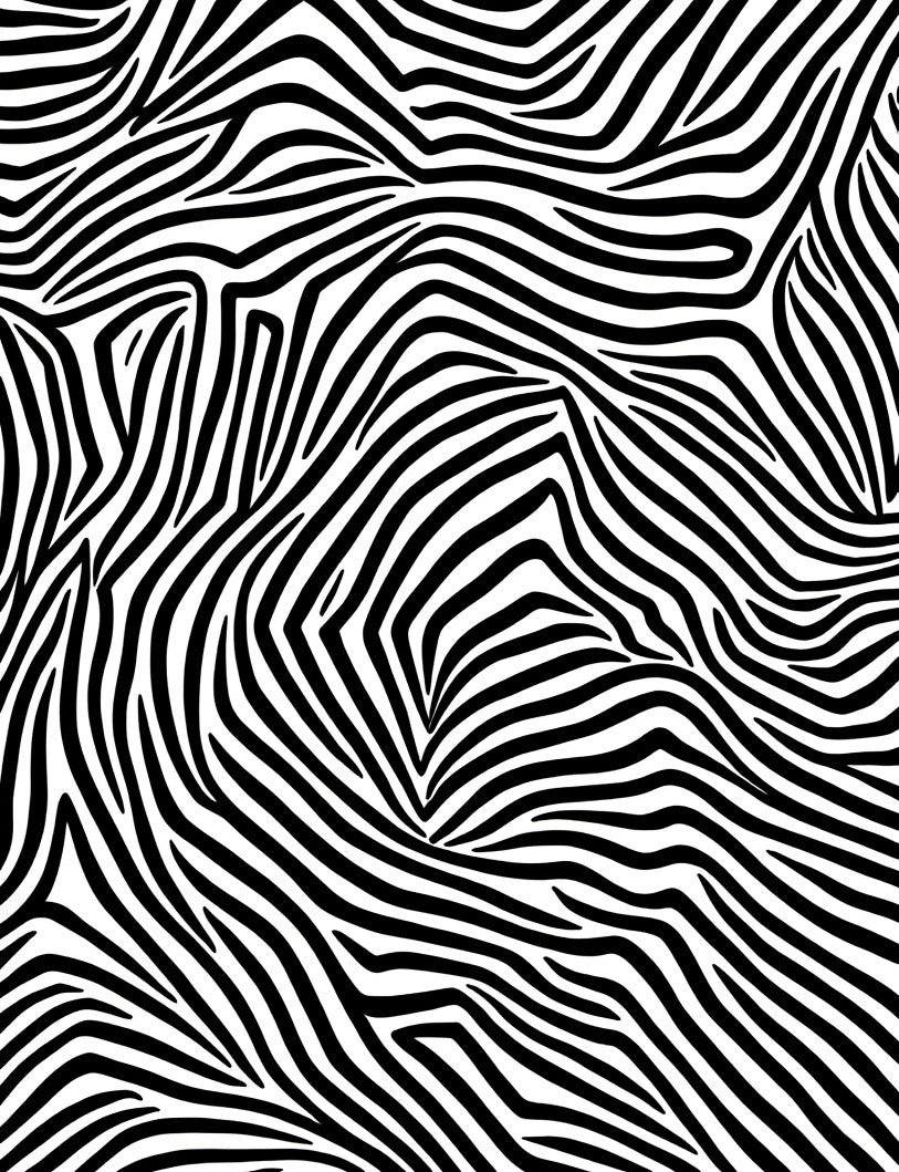 Bold Black White Animal Print Rug