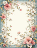 Soft Floral Vines With Delicate Blooms Rug