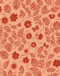 Vintage Floral Butterfly Pattern Rug