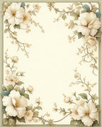 Delicate Floral Vine Ornamental Rug
