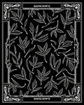 Black and White Foliage Vine Art Rug