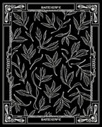 Black and White Foliage Vine Art Rug