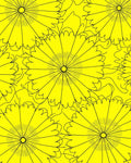 Bold Yellow Daisy Floral Design Rug