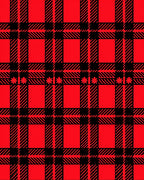 Crimson Tartan Buffalo Check Rug