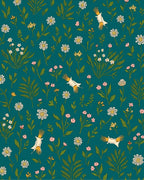 Whimsical Birds Flowers Pattern Rug