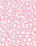 Pink Pebble Pattern Design Rug