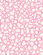 Pink Pebble Pattern Design Rug