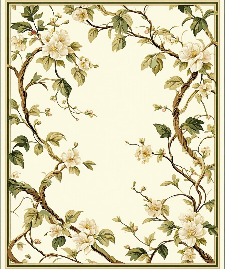 Botanical Branches Floral Delight Rug