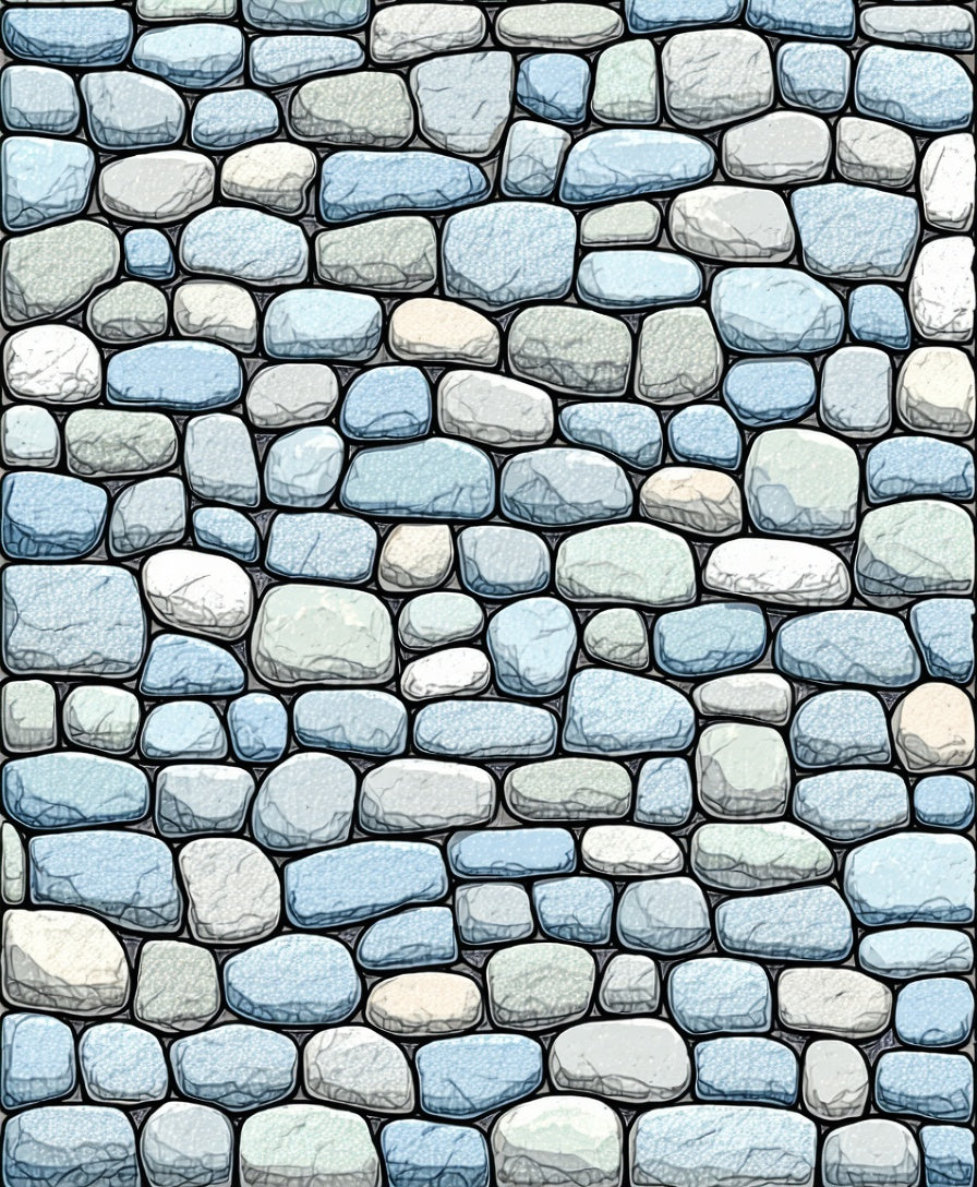 Stone Wall Textured Pattern Rug