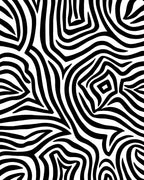 Bold Black White Abstract Zebra Rug