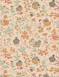 Whimsical Turtle Botanical Print Rug