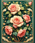 Elegant Rose Floral Artistry Rug