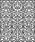 Black Ink Organic Pattern Rug