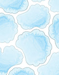 Soft Blue Cloud Abstract Agate Texture Rug