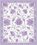 Elegant Floral Vines Pattern Rug