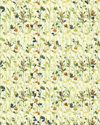 Delicate Floral Whimsical Botanical Pattern Rug