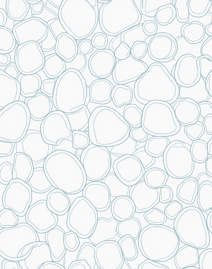 Abstract Pebble Pattern Design Rug