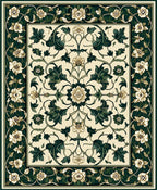 Ornate Floral Vine Pattern Rug