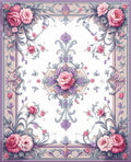 Elegant Floral Scrollwork Pastel Rug