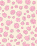 Pink Blob Monsters Pattern Rug