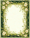 Whimsical Floral Vine Garland Rug