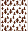 Brown Pine Forest Scatter Rug