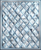 Geometric Diamond Pattern Contemporary Design Rug