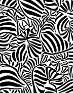 Bold Zebra Stripe Abstract Design Rug