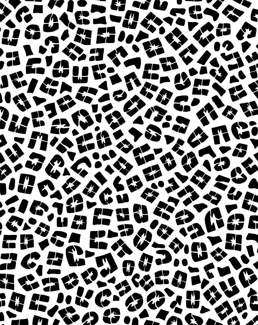 Monochromatic Abstract Animalistic Spots Rug