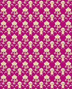 Orchid And Leaf Detailed Pattern Rug