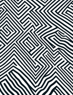 Monochromatic Maze Lines Rug
