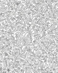 Botanical Line Art Pattern Rug