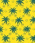 Tropical Palm Tree Flower Pattern Rug