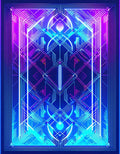 Illuminated Geometric Lines Art Rug