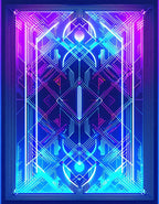 Illuminated Geometric Lines Art Rug