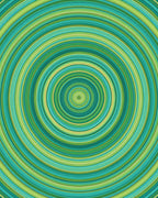 Concentric Circles Geometric Rug