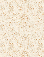 Organic Scrollwork Floral Design Rug
