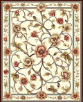 Ornate Floral Vine In Cream Rug