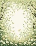 Spring Blossom Garden Pattern Rug