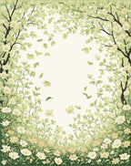 Spring Blossom Garden Pattern Rug