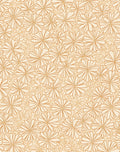 Outline Petal Patterned Warm Orange Rug