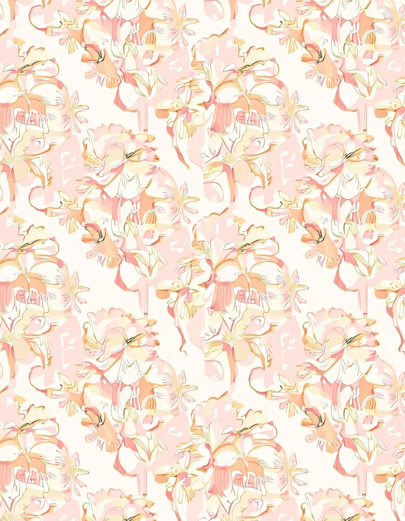 Delicate Pastel Floral Arrangement Rug