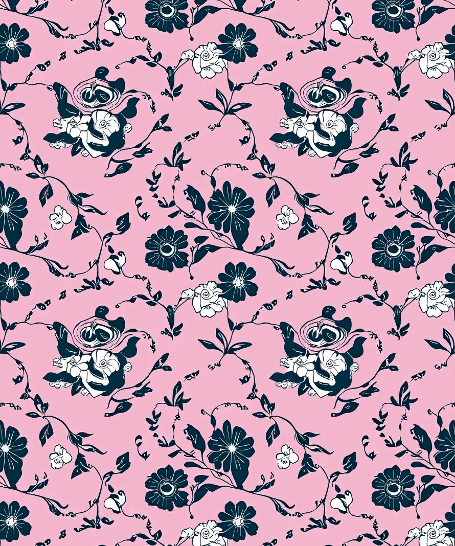 Charming Floral Vines Pattern Rug