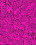 Vibrant Pink Abstract Swirl Pattern Rug