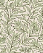 Green Leafy Vine Pattern Rug