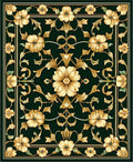 Golden Floral Scroll Classic Rug
