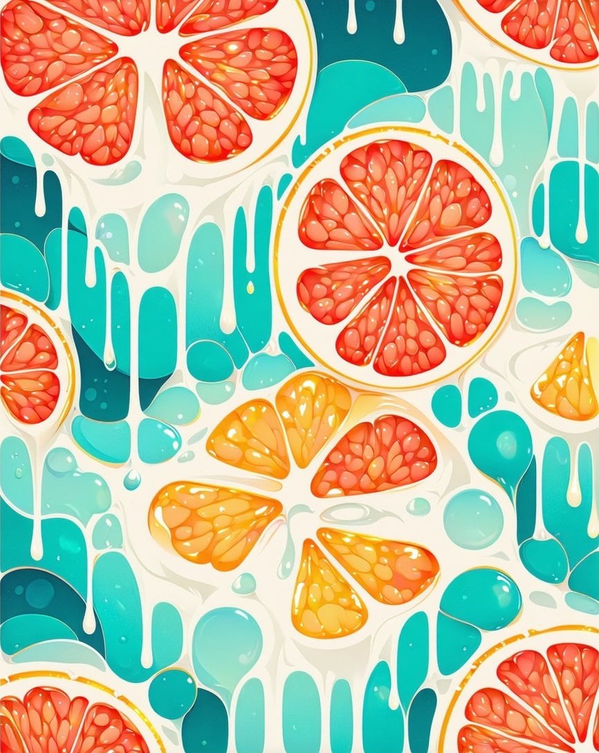 Citrus Citrus Splash Pattern Rug