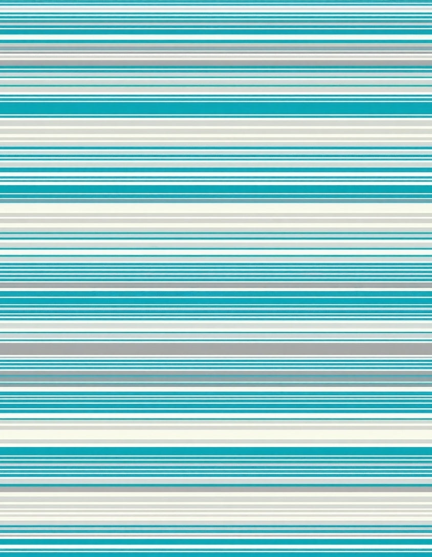 Stripes In Teal Light Gray Rug