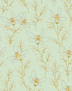 Delicate Floral Leaf Pattern Rug